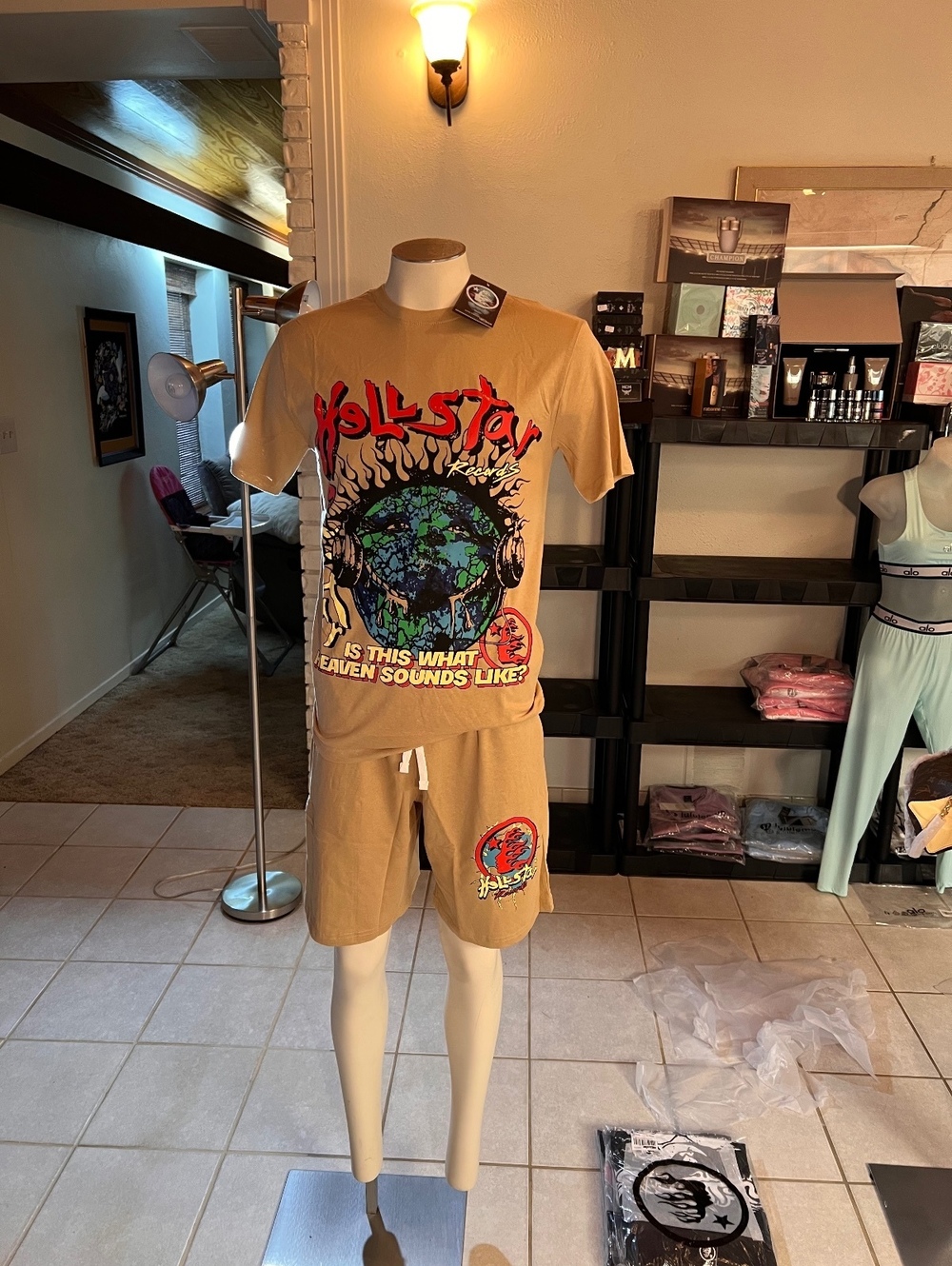 Men’s Hellstar short/shirt sets large